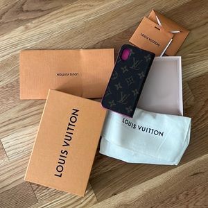 Louis Vuitton iPhone XS/X case folio great condition
